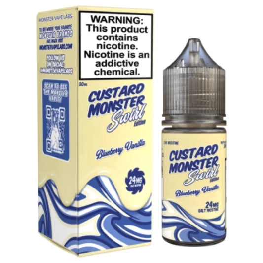 Custard Monster Swirl Blueberry Vanilla 30ml Salt