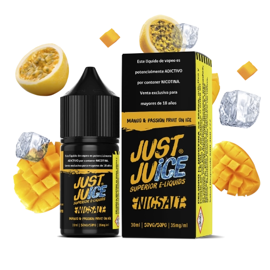 JUST JUICE SALTNIC MANGO PASION FRUIT SUPER ICE 30ml 35mg