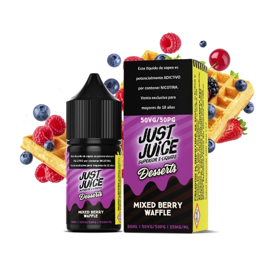 JUST JUICE SALT NIC MIXED BERRY WAFFLE 30ml 35mg