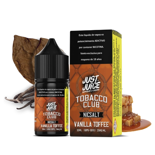 JUST JUICE SALTNIC VAINILLA TOFFEE 30ml 35mg