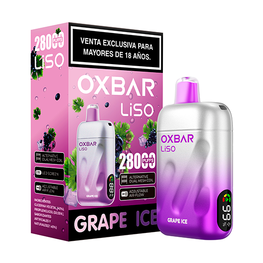 Oxbar Liso 28.000 puffs Grape Ice
