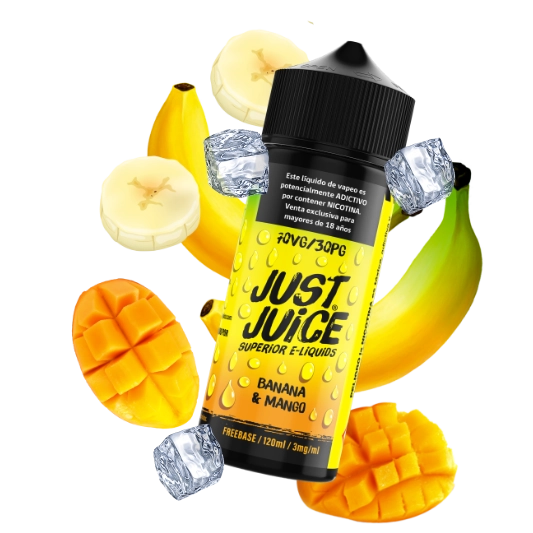 JUST JUICE BANANA & MANGO ON ICE 120ml 3mg
