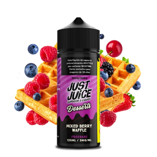 JUST JUICE MIXED BERRY WAFFLE 120ml 3mg