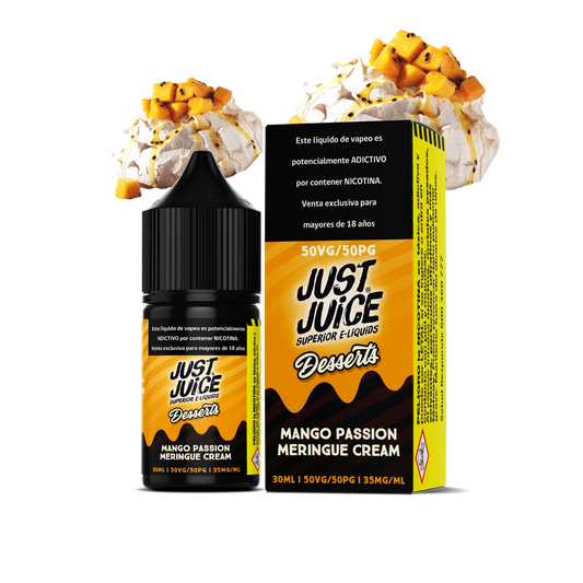 JUST JUICE SALT NIC Mango Passion Meringue Cream 30ml 35mg