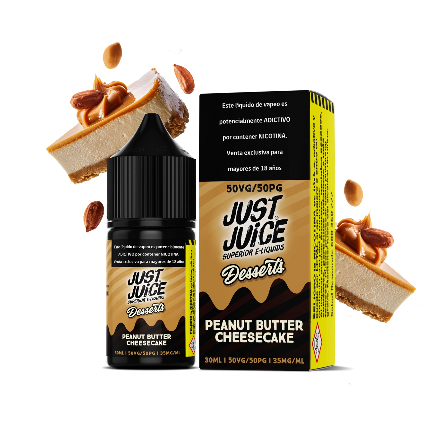 JUST JUICE SALT NIC Peanut Butter Cheesecake 30ml 35mg