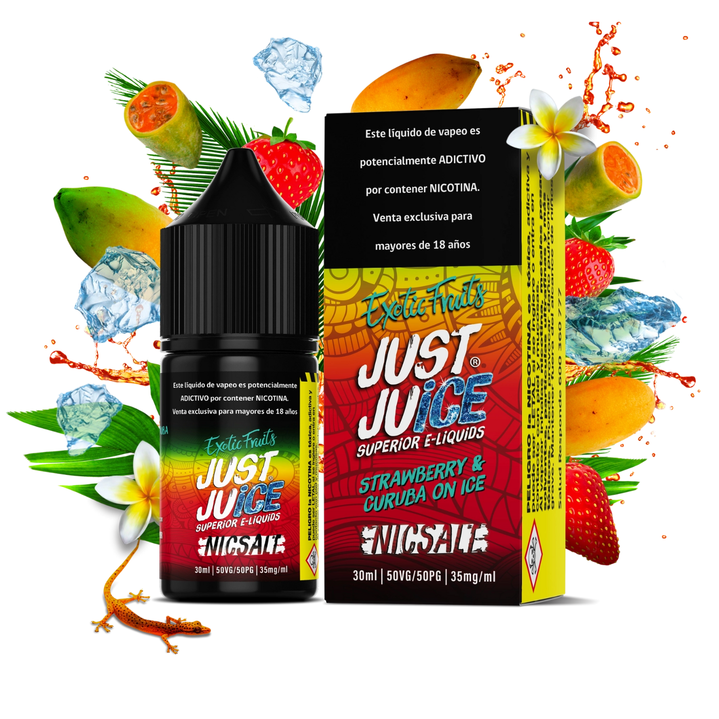 JUST JUICE SALT NIC Strawberry Curuba Super Ice 30ml 35mg