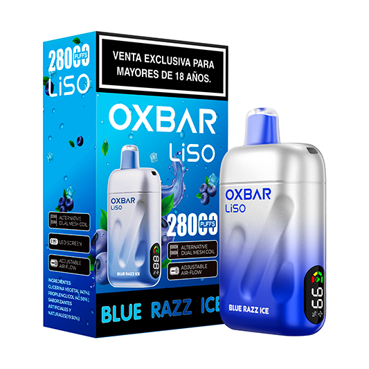 Oxbar Liso 28.000 puffs Blue Razz Ice