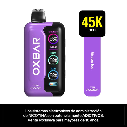 Oxbar TRIFUSION Grape Ice 45k puffs