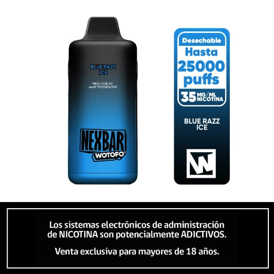 Wotofo Nexbar 25k Blue Razz Ice Desechable